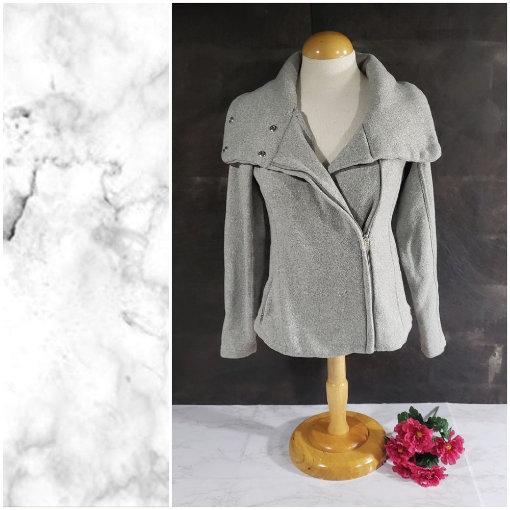 Old Navy Active Gray Zip Up Sweatshirt Small